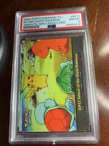 Pokémon Topps 2000 TV #EP17 Island of the Giant Pokemon PSA 8 casi nuevo-como nuevo - Imagen 1 de 2