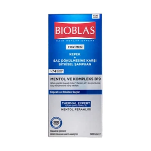 Bioblas Men Shampoo gegen Haarausfall & Schuppen – Mit Menthol & Thermalwasser - Bild 1 von 5