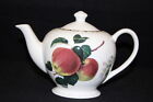 Rosina Queens Fine Porcelain China Hookers Fruit Apple 4 Cup Teapot India