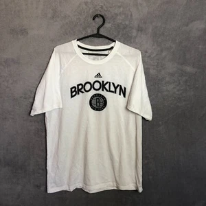 Brooklyn Nets Jersey Fan NBA Basketball Shirt White Adidas Mens Size XL - Picture 1 of 7