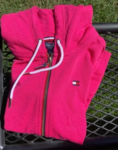 NWTS Hoodie Tommy Hilfiger Pink Women Size Small Jacket - Picture 1 of 12