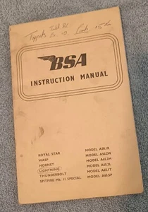 BSA Motorräder 500 - 650cc Bedienungsanleitung ca. 60er Jahre. - Bild 1 von 5