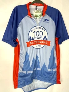NWT Voler Cycling Jersey Michigan Parks 100th Anniversary Full Zip Mens XXL 2XL - Picture 1 of 4