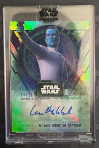 2022 TOPPS STAR WARS SIGNATURE LARS MIKKELSEN AS GRAND ADMIRAL THRAWN AUTO /25 - Picture 1 of 2
