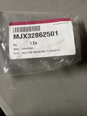 Válvula de retención para lavavajillas LG MJX32862501 genuina OEM Foto 1 de 2