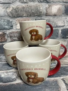 F&F Home Pawsotivity entzückender Hund Curtis der Cavapoo Welpe Becher 4er Set NEU - Bild 1 von 6