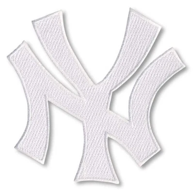 New York Yankees Patch Jersey Hat Cap Lettering Interlocking 'NY' White Logo MLB - Image 1 of 2