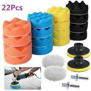 22pc 3  Polierschwamm-Pad-Set Zum Polieren Von Aufsatz Poliermaschinen-Set - Bild 1 von 1