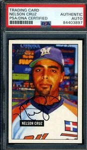 Nelson Cruz PSA DNA Coa Signed 2005 1951 Bowman Rookie Autograph - Picture 1 of 1
