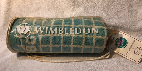 VINTAGE 1999 WIMBLEDON TENNIS Towel OFFICIAL CHAMPIONSHIP CHRISTY Never Opened Cover