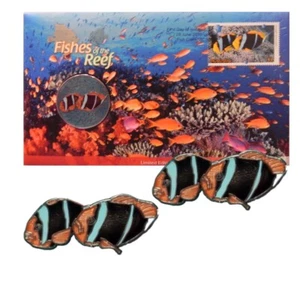 PNC Australia 2010 Fishes of the Reef Coloured Medallion Limited Edition 10000 - Picture 1 of 4