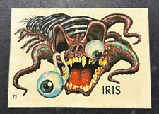 1965 Topps Ugly Sticker Monster Cards Iris #23 NM