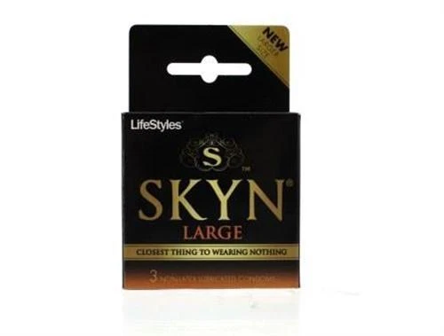 LifeStyles Skyn Non-latex Lubricated Condoms Large 3 Count