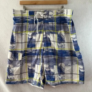 JOE BOXER Big Men's Size XXL Mesh Lined Swim Trunks Shorts Cargo Pocket BLUE - Picture 1 of 6