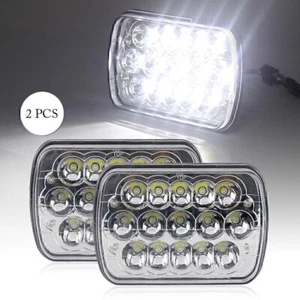 2Pcs 7x6 LED Headlight Front Light Bulbs H6014 H6052 For Toyota Jeep Wrangler - Picture 1 of 9
