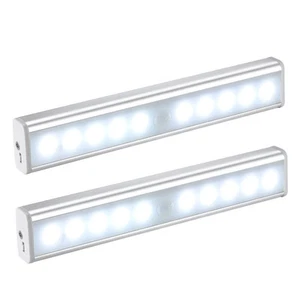 Luces nocturnas PIR sensor de movimiento magnético adhesivo oscuridad USB luz de recarga 2 piezas - Imagen 1 de 8
