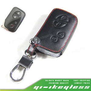 Leather Case Cover Holder For Lexus Remote Smart Key 4 Buttons HYQ14AAB IS LX GX - Picture 1 of 5