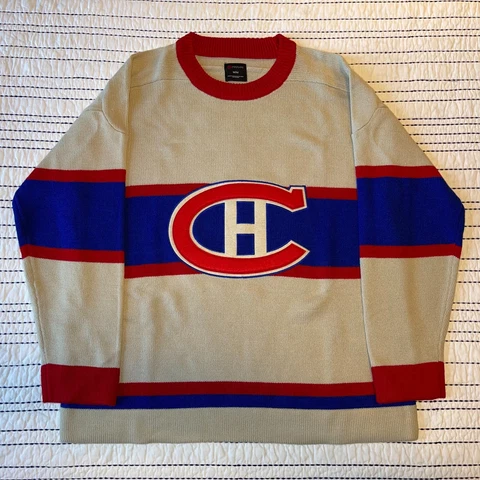 Montreal Canadiens NHL 1945-46 Heritage Sweater Jersey Tricolore Sports (Medium) Cover