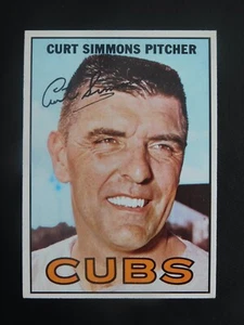 Tarjeta de béisbol Topps #39 1967 Curt Simmons (casi nueva) - Imagen 1 de 2