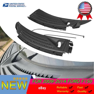 Windshield Wiper Cowl Panel Grille Set For 09-14 Ford F150 Left & Right W/Seals - Picture 1 of 14