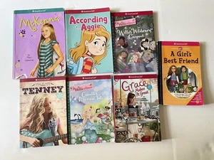 American Girl 7 Book Lot, Wellie Wisher Dolls, Tenney, Grace, Aggie, McKenna + - Picture 1 of 9