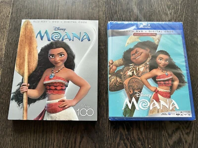 Moana Multi-Screen Disney 100 Edition (Blu-ray + DVD + Digital Code) NEW - Image 1 of 2
