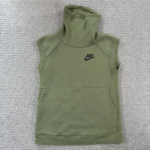 Nike Shirt klein S grün Sweatshirt ärmellos Pullover Tasche Herren - Bild 1 von 13