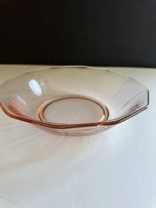 Vintage Depression Era Rose Pink Fostoria Fairfax Serving Bowl - Picture 1 of 24