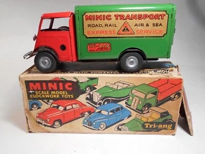 Tri-ang MINIC - Transport Truck - Express - Clockwork Model - w/ Key and Box - Picture 1 of 14
