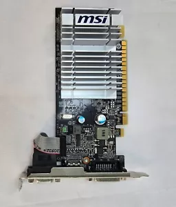 MSI NVIDIA GeForce 210 (N210-MD512D3H/LP) 512MB GDDR3 SDRAM PCI Express x16 - Picture 1 of 19