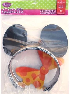 Minnie Mouse Party Supplies favors-4 party ears asst. colors - Picture 1 of 2