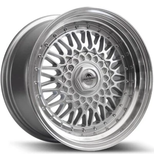 Forzza Malm Rims Alloy Wheels 9j 16 Inch 4x100/108 ET15 Silver Lip Machined - Picture 1 of 9