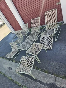 Vintage Brown Jordan Patio Furniture 3 Chairs Lounge Chair Gravitychair 2Table - Picture 1 of 19
