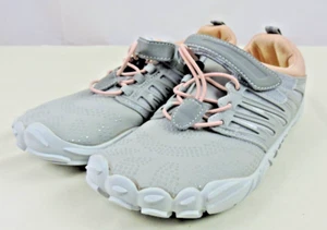 Zapatos deportivos para mujer gris/rosa zapatillas con cordones talla 5,5 EE. UU./37 UE - Imagen 1 de 11
