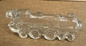 Vintage Zug Glas Süßigkeiten Behälter Flasche T.H. Stough Engine 1028 Jeannette PA - Bild 1 von 24