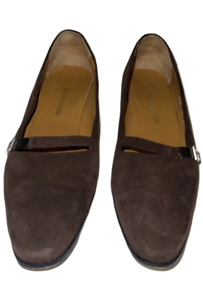 Mocasines Ralph Lauren Caryn Marrón Gamuza Adorno Mujer’s Talla 7.5 B Foto 1 de 4