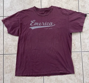 Emerica Stay Gold Men’s Short Sleeve T-Shirt Red XL Skate Shoe Active Sports Tee - Picture 1 of 17