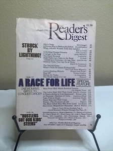 Readers Digest August 1985: High Tech Cars, Manatees, Struck by Lightning - Foto 1 di 5