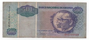 ANGOLA 500 KWANZAS 1991 PICK 127 LOOK SCANS RARE - Picture 1 of 2