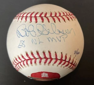 Hand painted Bob Gibson Signed Baseball, Auth by JSA- 31/40 , w ‘68 NL MVP insc. - Picture 1 of 4
