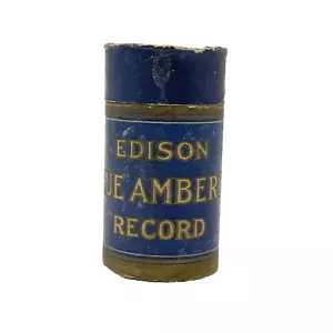 Edison Blue Amber Cylinder Record ZIO JOSH IN UNA GALLERIA FOTOGRAFICA STEWART - Foto 1 di 11