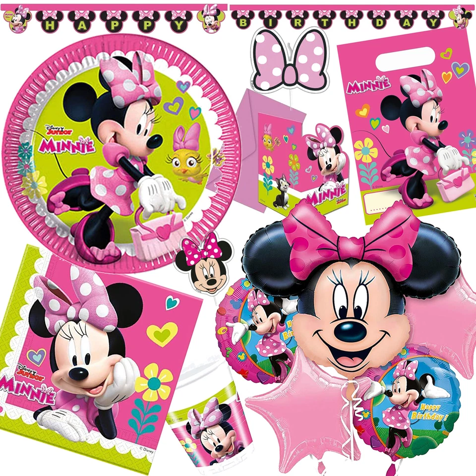 MINNIE MOUSE KINDERGEBURTSTAG - Party Deko Kinder Geburtstag Minni Maus Disney - Bild 1 von 1