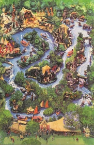 Disneyland Jungle Cruise Attraction Map Poster Print 11x17 Disney - Picture 1 of 4