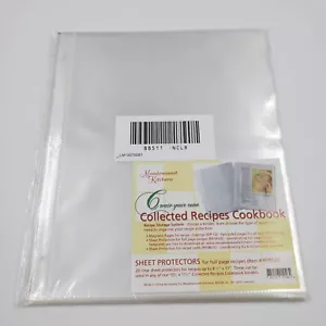 Meadowsweet Kitchens 20 protezioni foglietti ricette in plastica pagina intera 3 raccoglitori ad anelli - Foto 1 di 3