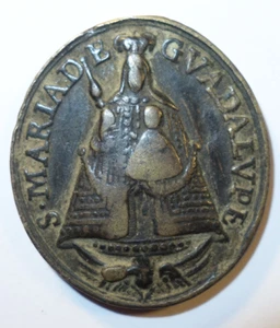 Médaille religieuse, Monastère royal de Santa María de Guadalupe, 17/18° siècle - Picture 1 of 2