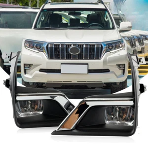Front Bumper Fog Lamp Lights Assembly Set for 2017-2018 TOYOTA PRADO - Picture 1 of 12