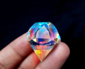 100 Ct Carat Mystic Quartz Gemstone Fancy Stone Loose Gemstone - Picture 1 of 7