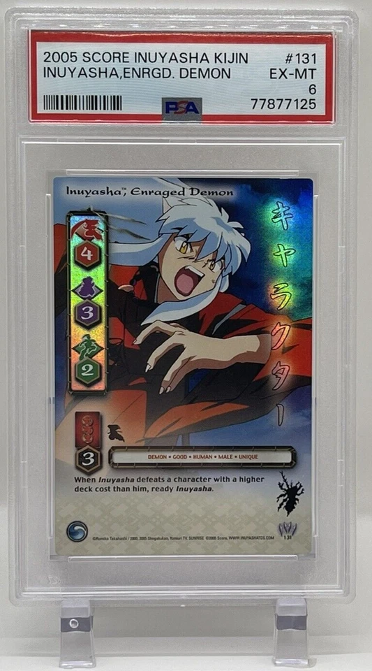 Inuyasha Enraged Demon 2005 Score PSA 6 #131 Kijin Ultra Rare Card TCG - Image 1 of 4