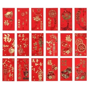 36Pcs Red Envelope New Year Red Pocket Chinese New Year Red Envelopes Red Bags - Picture 1 of 13