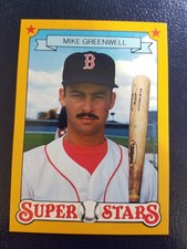 Mike Greenwell Boston Red Sox 1989 Pacific Cards and Comics Orange Border #1 NM